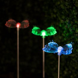 RGB LED-es szolár pillangó lámpa