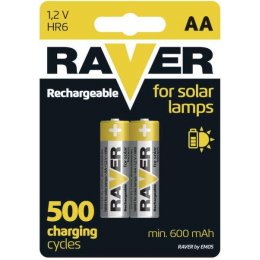 RAVER NiMH akkumulátor solar lámpához HR6 (AA) 2db/bliszter